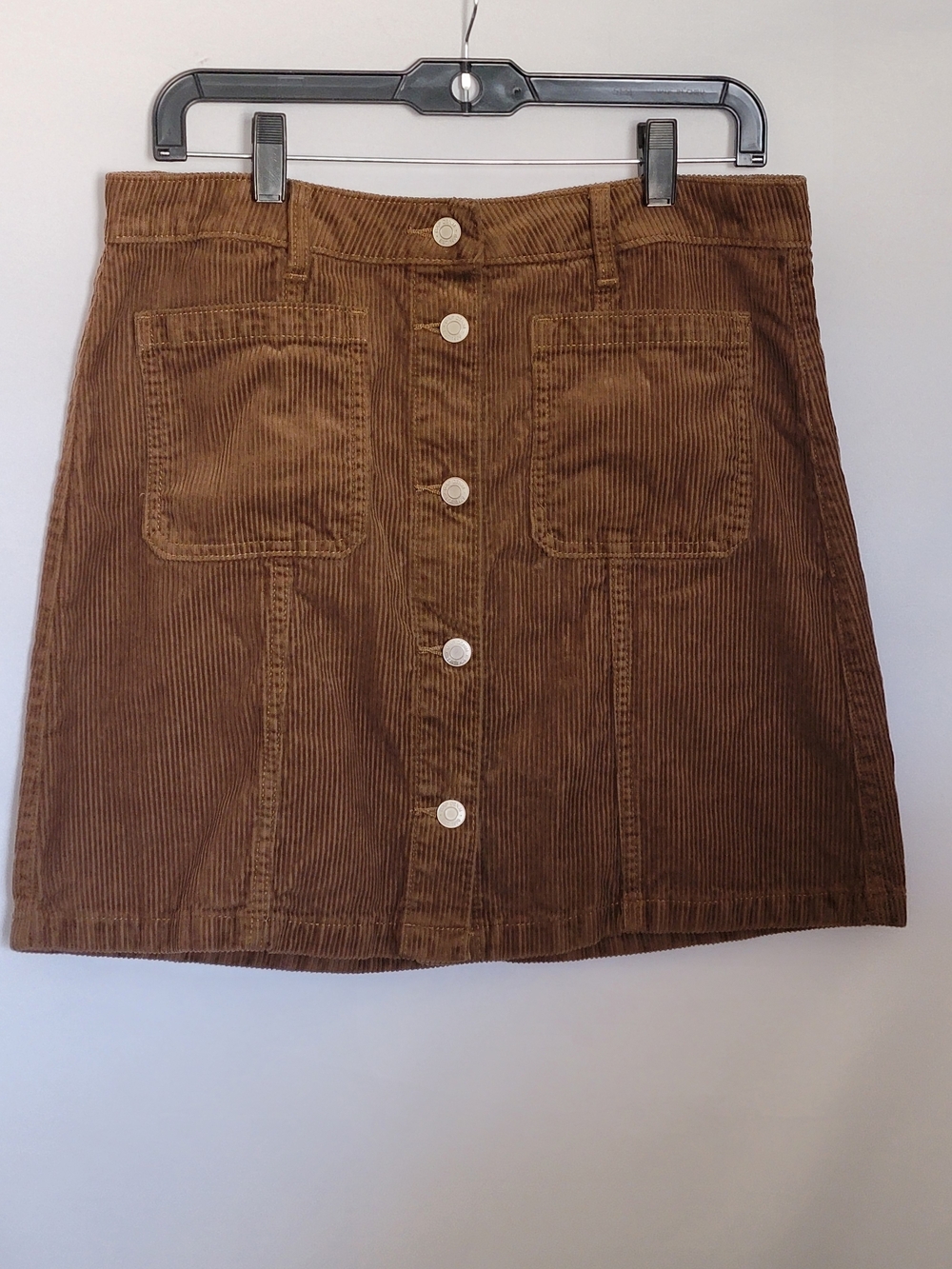 Gap Denim Button-Front Corduroy Mini Skirt Size 10/30